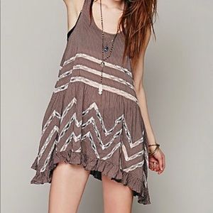Intimately Free People Voile and Lace Trapeze Slip
